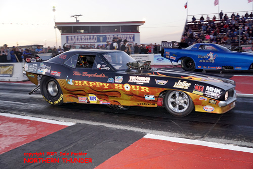 Tim Boychuk - 'Happy Hour' (near lane) 
vs Daniel Butherus - 'Rat-A-Tude' (far lane)